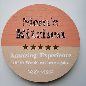 Mom's Kitchen Wood Riser Decor